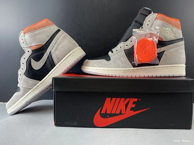Kicktheory Jordan1 Grey 3773 Retro Hyper WellDesigned Neutral Crimson 555088- 1014